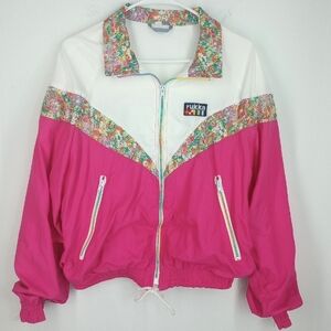 Vintage 80's 90's Colorful Windbreaker Jacket Rukka Made In Finland Size 36(M)